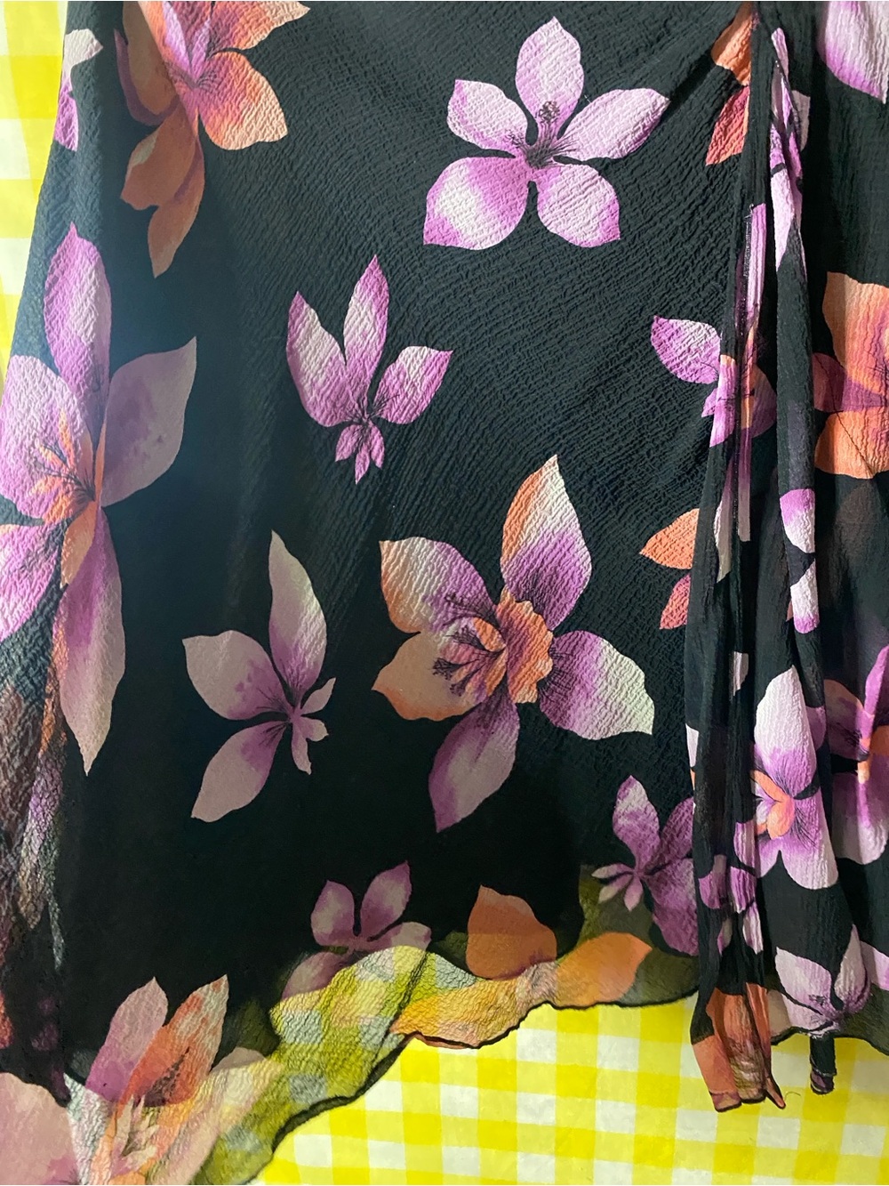 Alfani vintage skirt  silk 100% silk - Picture 8 of 11